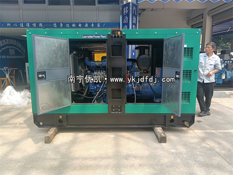 2024年4月1日 ，非洲項目出口100KW低噪音柴油發(fā)電機(jī)組試機(jī)