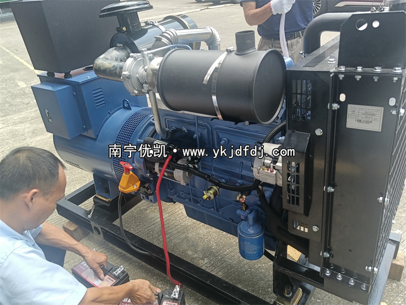 2024年9月18日，50kw濰坊雷納柴油發電機組試機發貨百色